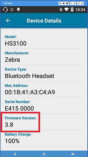 Firmware Version