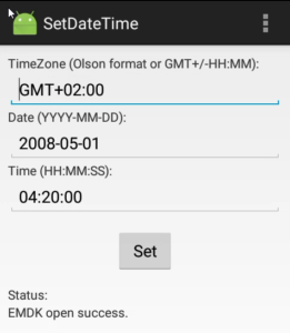 SetDateTime App screenshot